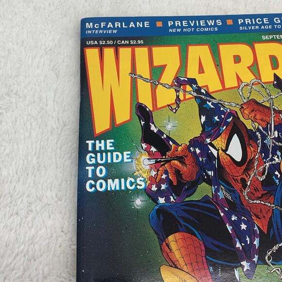Wizard Guide to Comics Magazine Issue 1 Sept 1991 McFarlane Spider-Man Poster - Picture 2 of 16